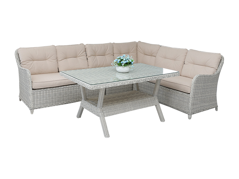 Rattan Dining set soffa, utomhusmöbler YQR-495B