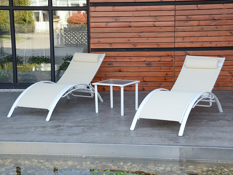 Outdoor Sun Lounger, Mesh Lounge Chair YQ-TB-426C