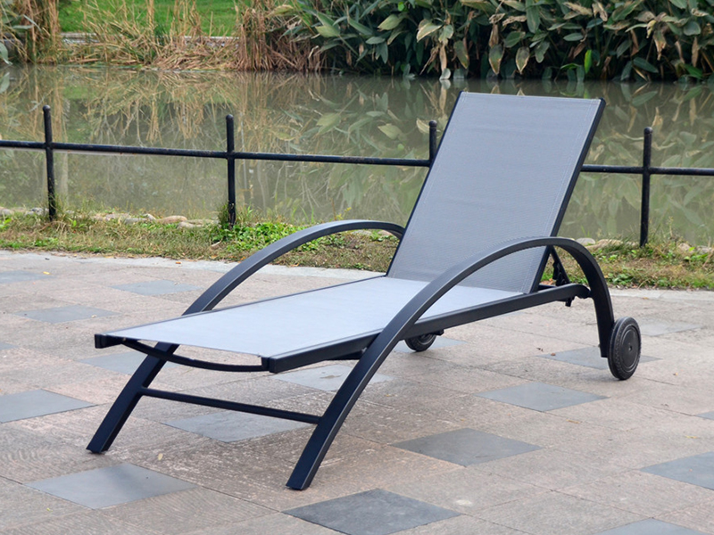 Aluminium Sling Sun Lounger, Aluminium Sun Beds YQ-TB-510