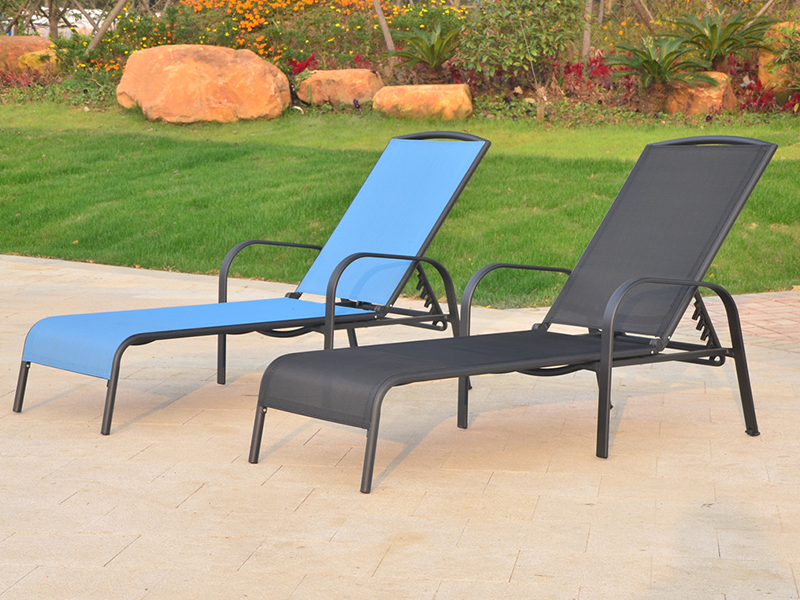 Recining Sun Lounger Swimming Pool Chaise Lounge YQ-TB-515
