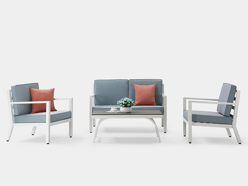 4st Aluminium Frame Soffa Set, Garden Furniture YQA-1097