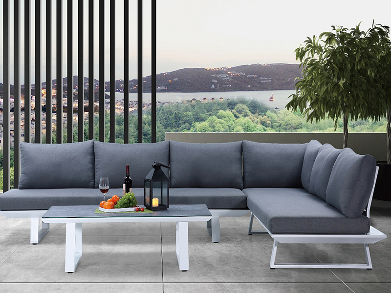 Aluminiumserie soffa set yqa-2730a